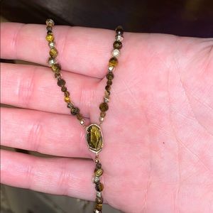 Kendra Scott bronze and gold necklace